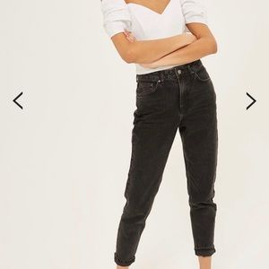 Topshop Black Mom Jeans